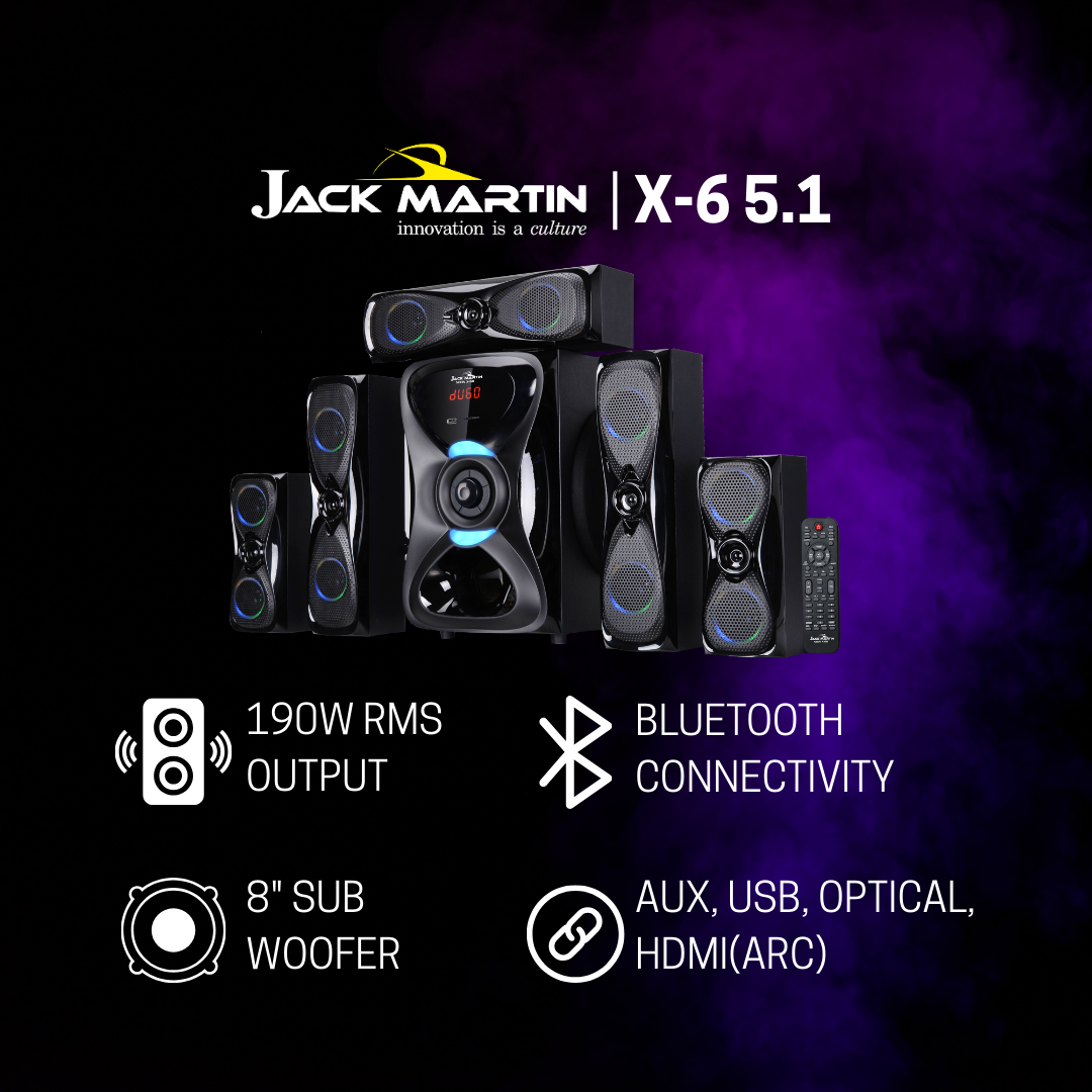 JM X-6 5.1 Channel Home Theatre